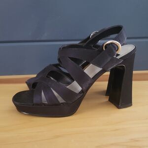 Y2K Black Chunky‎ Heels